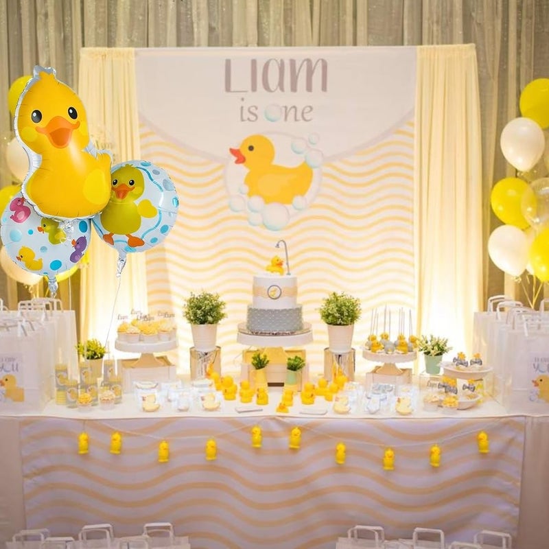 Fun Express Rubber Ducky Mylar Balloons - Set of 3 - Duck Birthday Party Decor - Image 5
